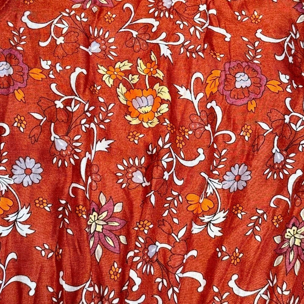 NWT the fox and the mermaid Amankila Maxi Dress in Scarlet Sz M/L - Picture 4 of 5